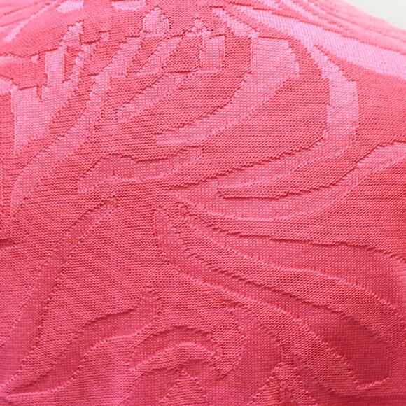 Ming Wang Pink Open Front Classic 100% Filament Cardigan Jacket & Top Set Small - Picture 8 of 14